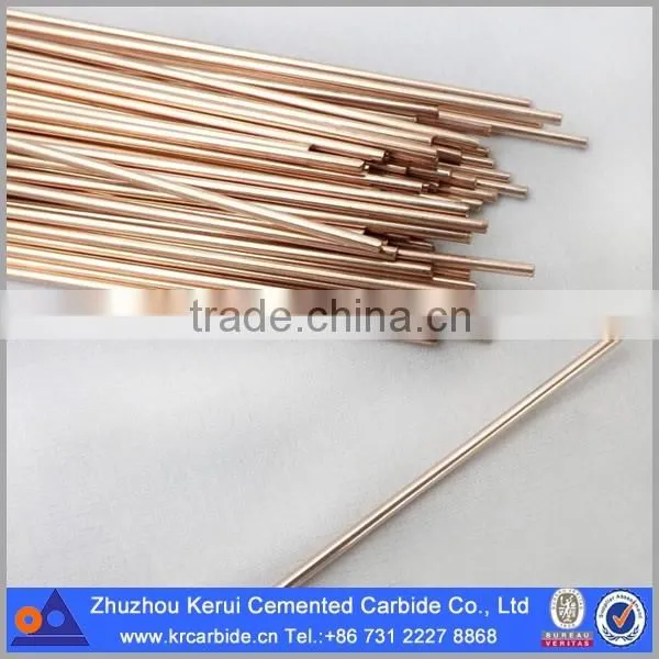 High performance copper and copper alloy welding rod for brazing tungsten carbide