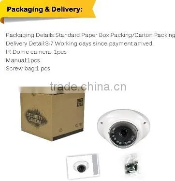 Sony image 1080p ahd dome camera 3.6mm fixed Lens ir mini dome camera with osd controller and utc function 2.0MP color Camera