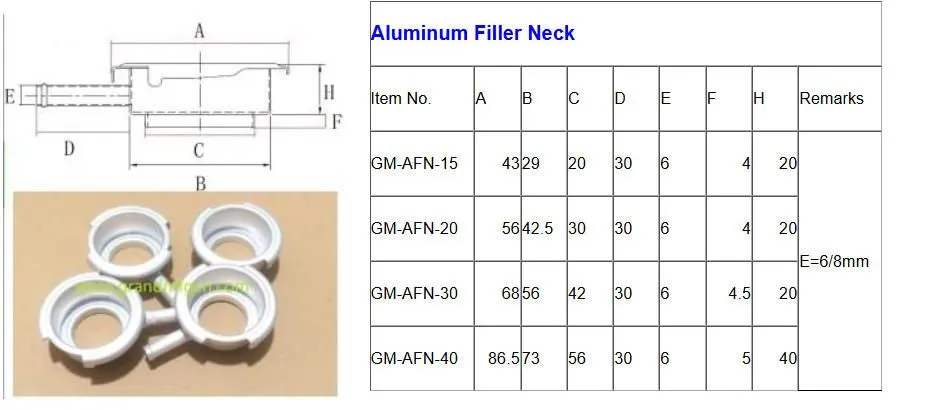 Aluminum filler neck date