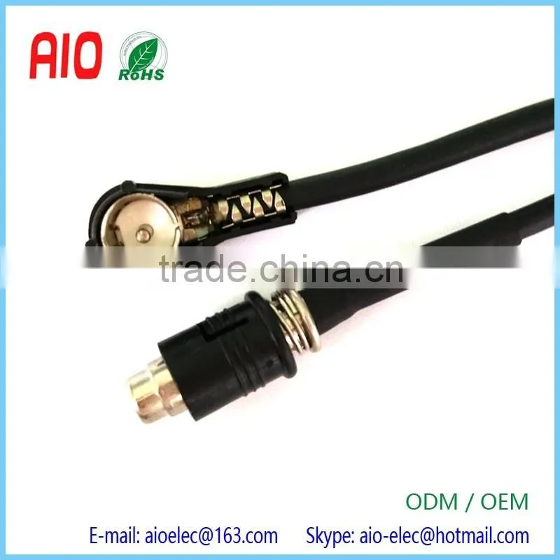 Right Angle RAKU male Jack To ISO Male Plug Aerial Adaptor Adapter Antenna Lead Cable For Car VAN Bus Radio