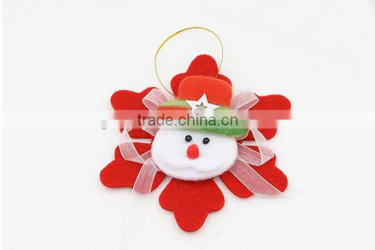 Felt Snowflake Christmas Tree Ornaments Supplies Type Craft Christmas Ornament OEM Wholesale