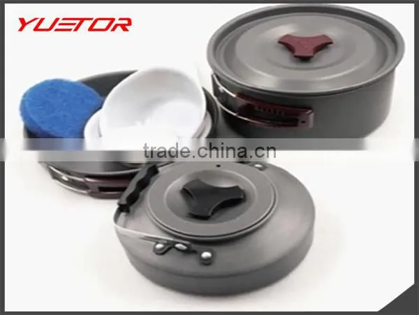 3~4persons Outdoor portable cookware camping Aluminum alloy PY71004