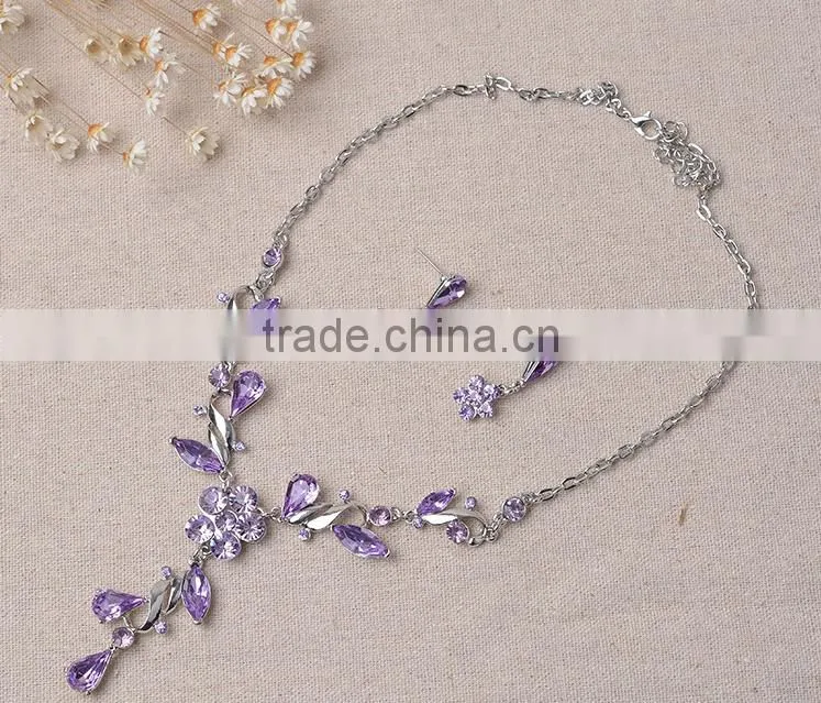 Romantic Hot Noble Wholesale Fashion Jewelry Set Bride Jewelry Set