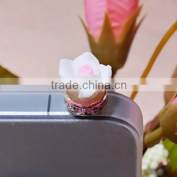 Fashion Rose Dust Plugs for iPhone 6 ,for iPhone 6 Dust Plugs