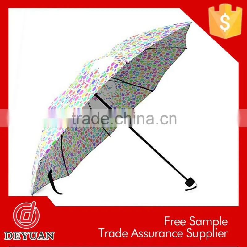 new design fashion manual polyester folding umbrellas