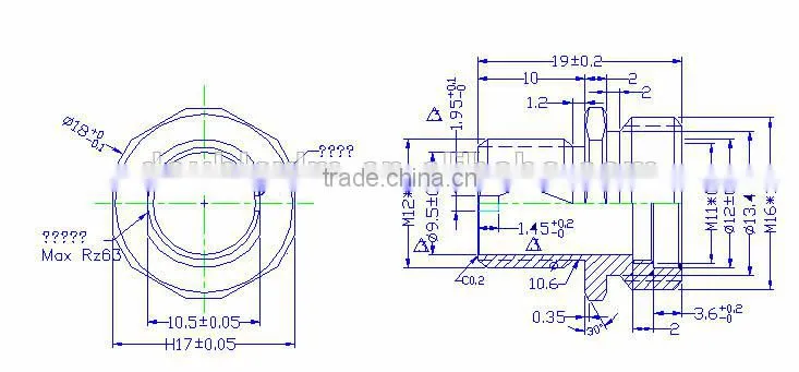 High precision round connector screw