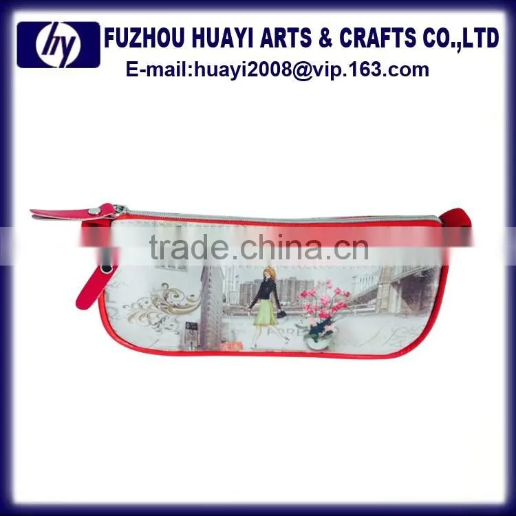 Wholesale Zipper Lock custom printed pencil case for teenagers