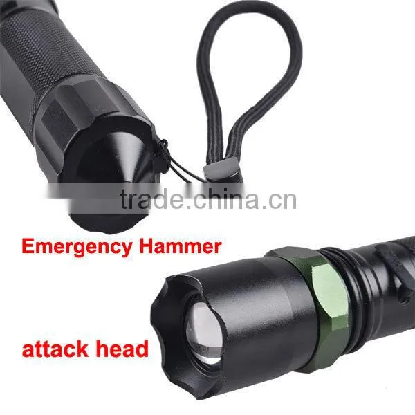 Rechargeable led aluminum torch high power rechargeable led flashlight