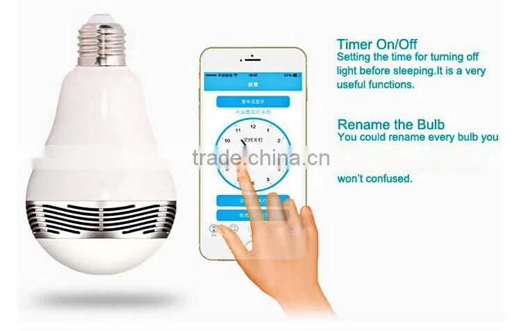 changeable colour E27 Led Bulb Lamp Bluetooth Speaker With Remote Control