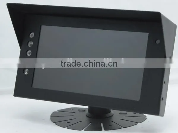 TM-7013-1 7inch dustproof/waterproof monitor with IP69 with VGA/TOUCHSCREEN optional