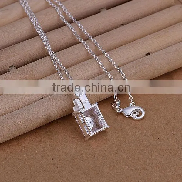 Wholesale price fashion jewelry princess cut diamond LKNSPCP263