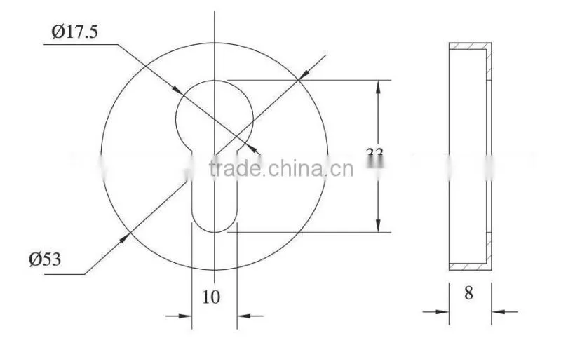 Door Handle Lock Escutcheon