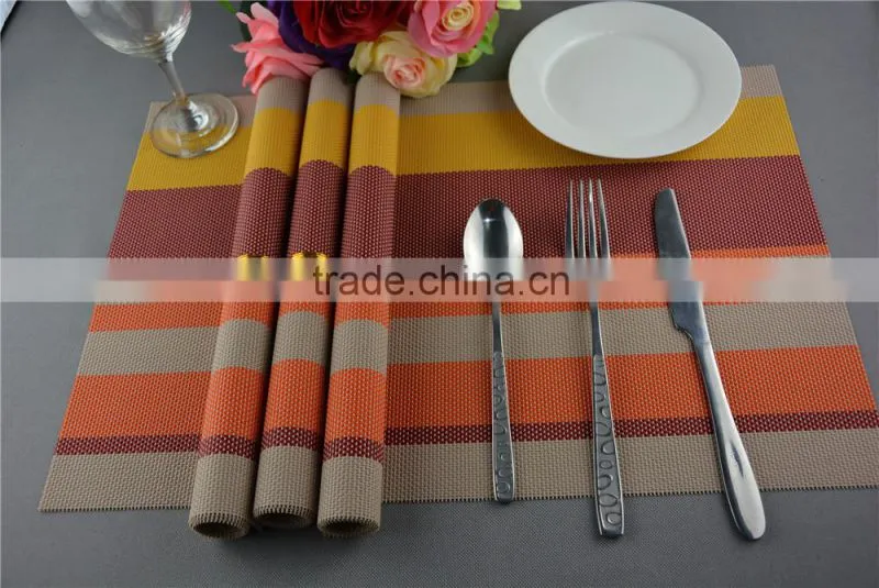Manufacturers selling fashion color heat insulation pad high-grade table mat PVC coasters Placemat commodity