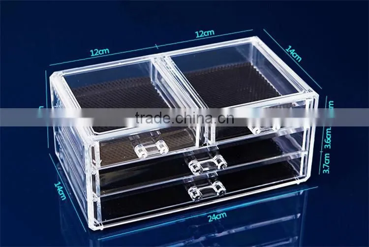 transparent drawer type cosmetic Display Box