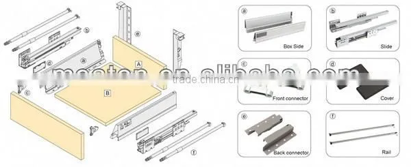 Quality trendy ball bearing drawer slide runners