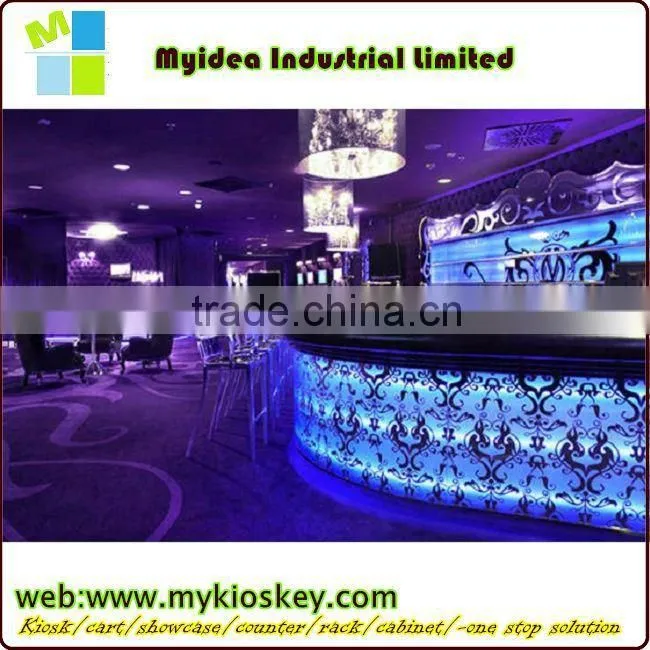 mdf baord glass top office reception counter design beauty salon reception counter