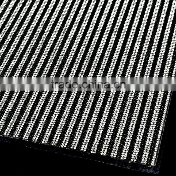 Bling Bling 24X40cm Hot Fix Rhinestone Mesh Trimming, Hot-fix Strass Stone Mesh Trimms in Bulk