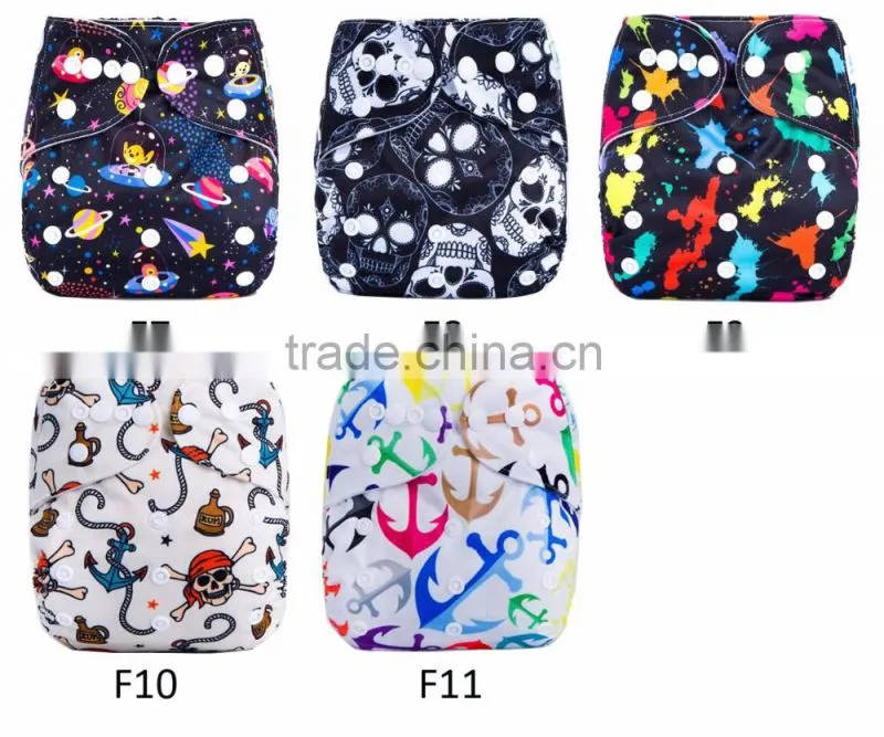 Reusable cloth babies diapers washable breathable OEM nappies wholesale