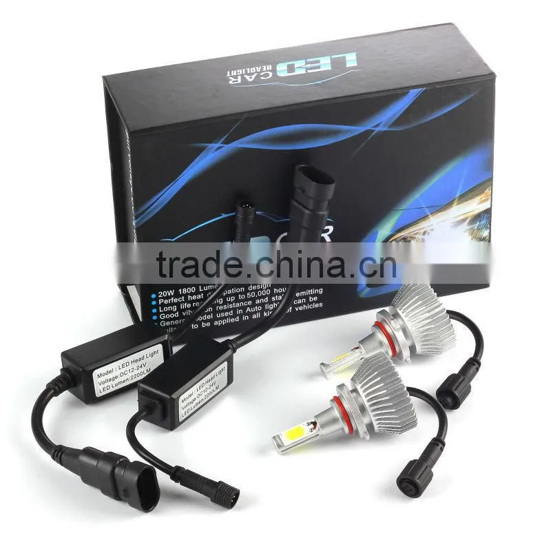 Factory sale H1 H3 H7 H11 9005 9006 car led headlight conversion kit 28W 2200LM
