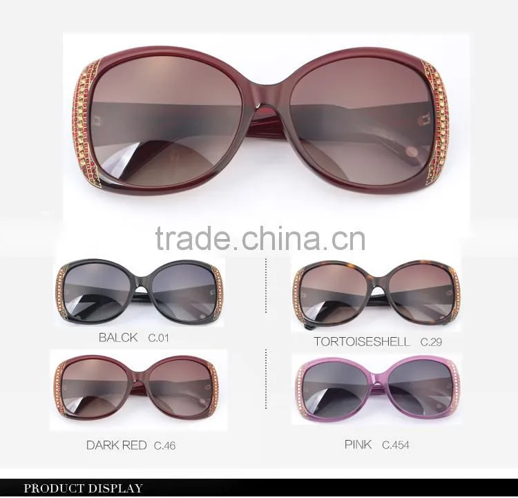 OEM 2015 Luxury UV400 Designer CE Fashionable Women Sunglasses Cool Wholesale in China Factory