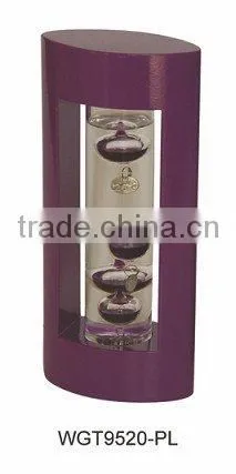 Galileo Thermometer with wood frame good decoration