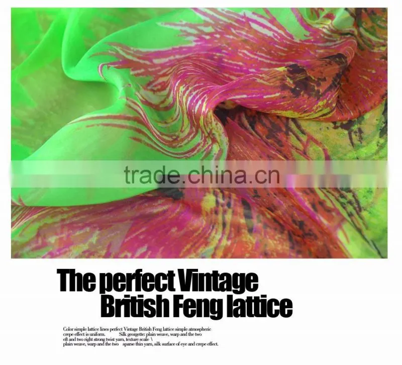 Natural pure chinese silk chiffon fabric