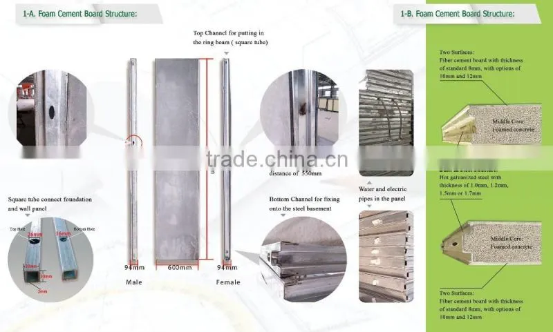 easy assemble fast installing prefabricated house two layer office project