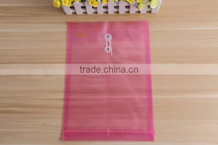 Clear Bag A4 PP Envelope Plastic Transparent Document Bag