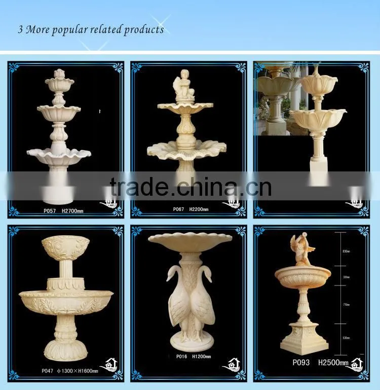 Sandstone outdoor water fountains