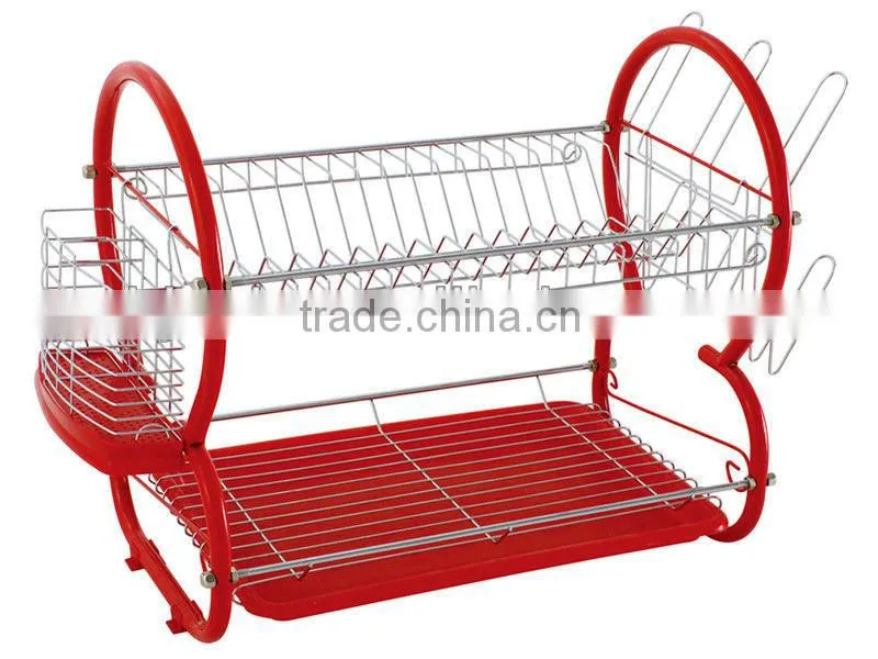 Household Item Two Tier Metal Wire dish holder