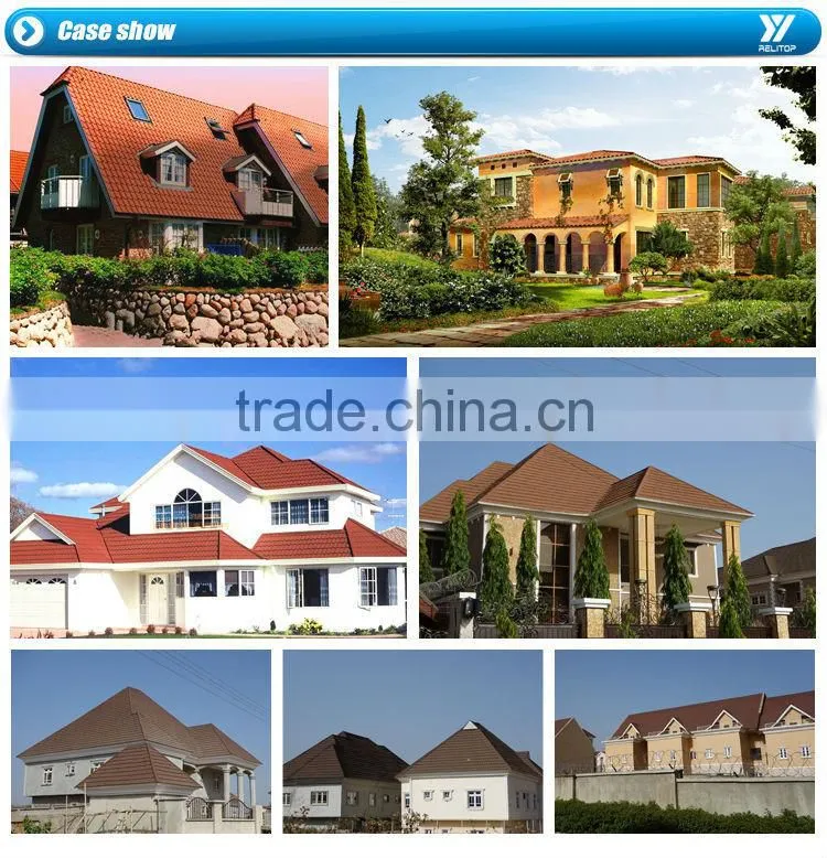 Stone coated featured recyclability roof tiles supperiers in nigeria