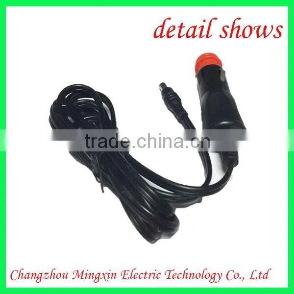 Hot sell universal 12v car cigarette lighter with cable led light socket car adapter plug