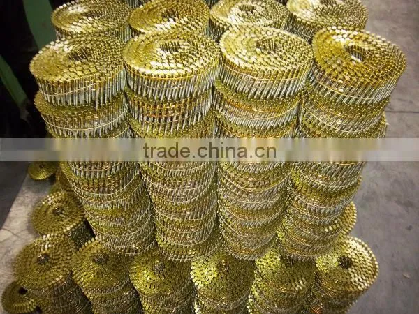 Pallet coil nail with twisted shank