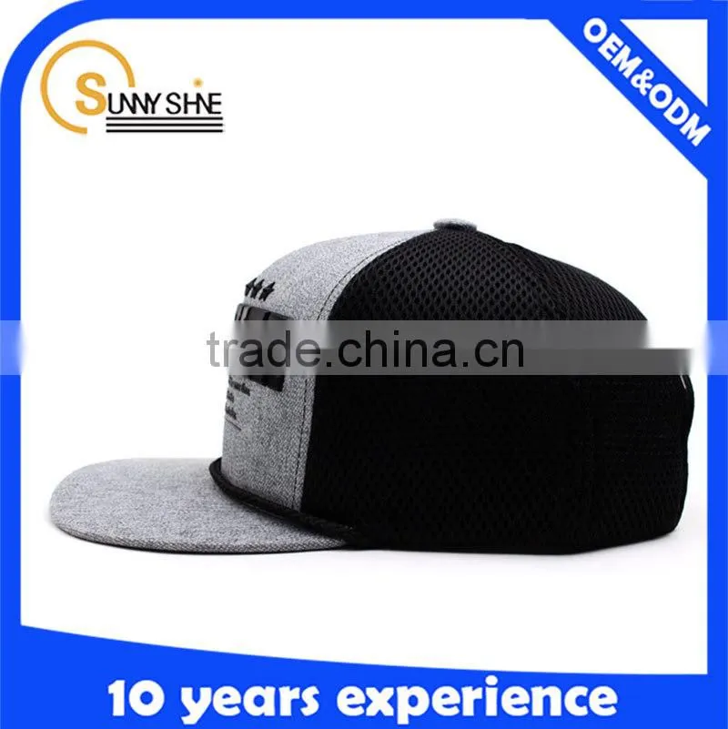 High Quality Custom 5 Panel Hats Acrylic Letter Flat Brim Trucker Hat Wholesale