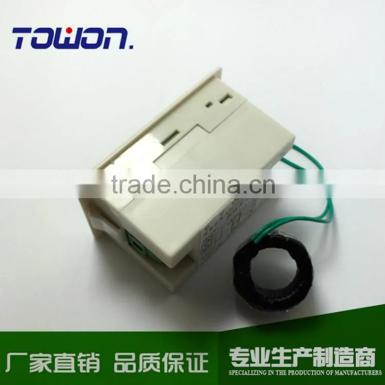 White cover D85-2042A AC80-300V 100A amp volt combo meter with 100A current transformer
