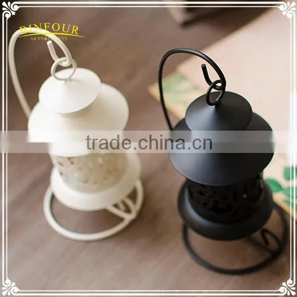 Wholesale metal lantern candle holder hanging home decorations