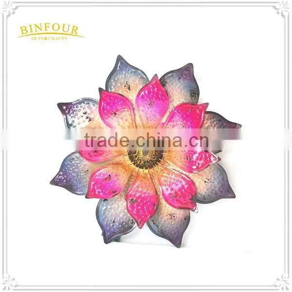home decor metal wall decor 3D flower metal wall art handicraft
