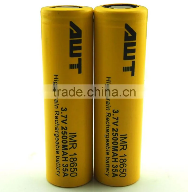 non alkaline batteries 35A 2500mah Aweite 18650 aa battery cell Carbon zinc battery
