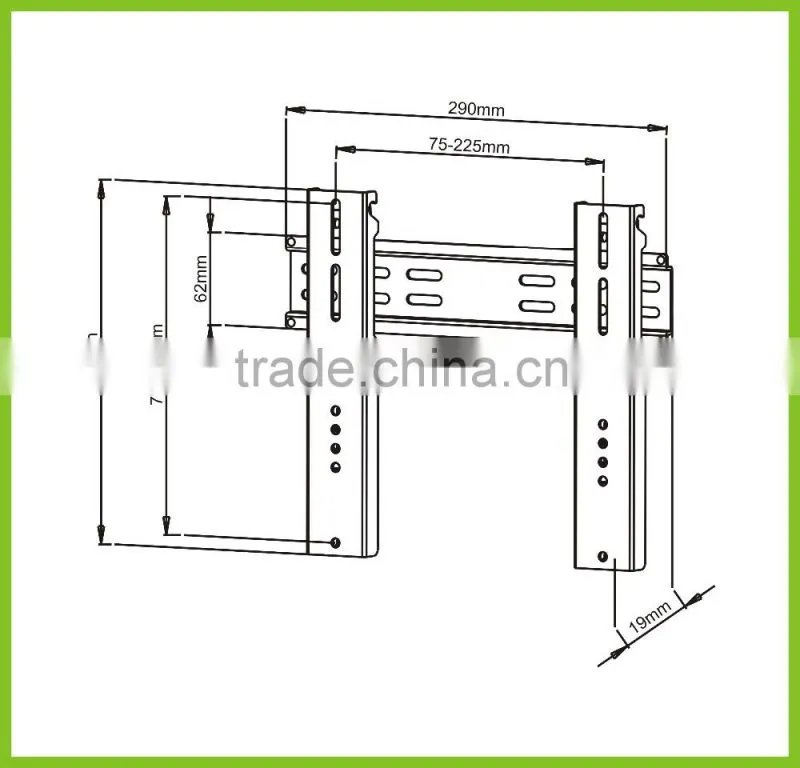 ST201S Heavy-duty Ultra Slim Tilting Flat Panel TV Wall Mount