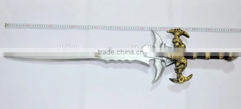 World of Warcraft Animation Sad PU Sword, Sheep Head Sword Film Props, Simulation Model Military Weapons