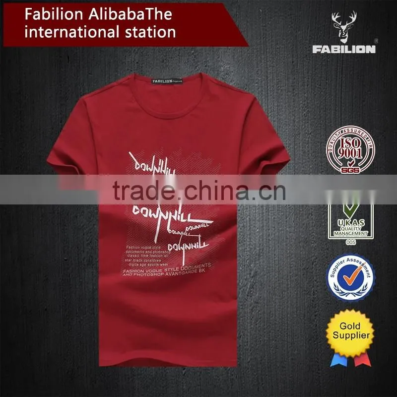 new designs 100% cotton full-size 3d wording printed t-shirt