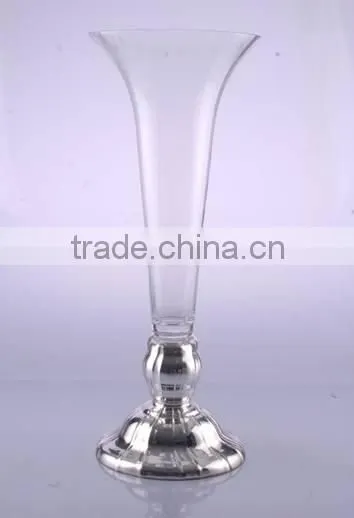 Hand Blown Elegant Silvering Wedding Vases Wholesale