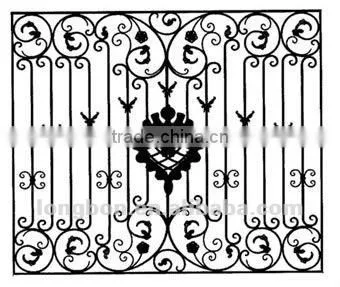 Top-selling modern design cast iron window grills