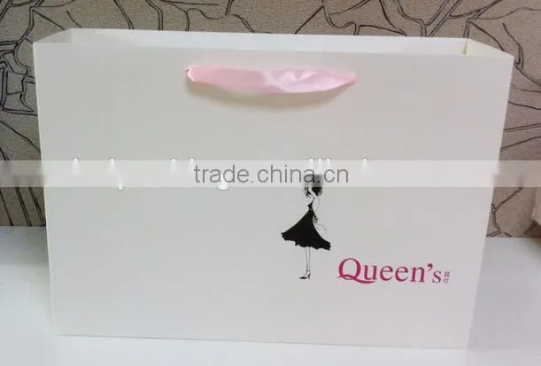 Beautiful floral designs paper bag,handling kraft paper bag