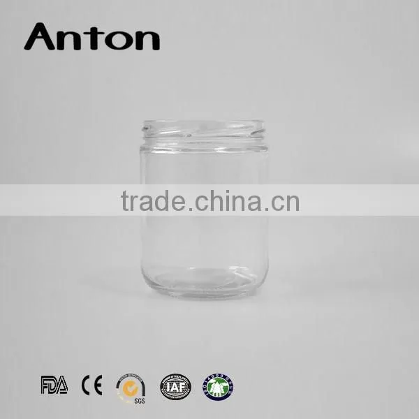 600ml glass clear jar locking lid