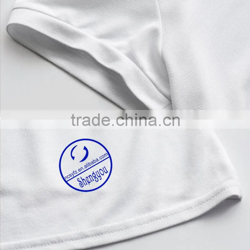 wholesale 100 cotton plain white polo t shirt for women
