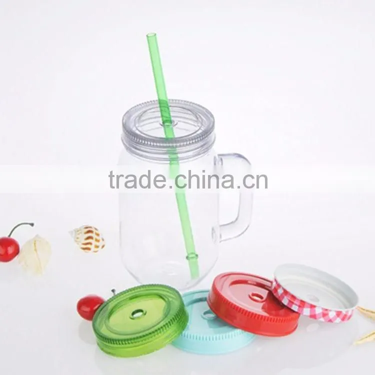 27oz Recycle Transparent Fruit Water Bottle, Handle Water Bottle With Straw