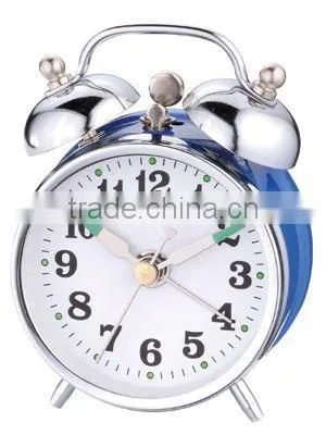 2.8 inch Metal case mechanical alarm clock