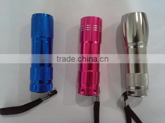 9 Led promotional mini Led flashlight torch