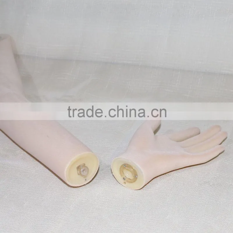 Sexy velvet covered full body plastic female mannequins